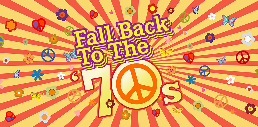 graphic for "Fall Back to the 70s" Fall Prevention event